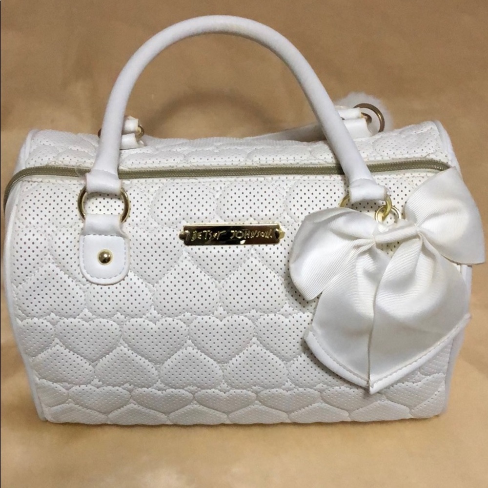 White Heart Betsey Johnson Bag